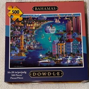 Dowdle Bahamas Folk Art Jigsaw Puzzle 500 Piece Eric Dowdle Nassau 16x20 312.1